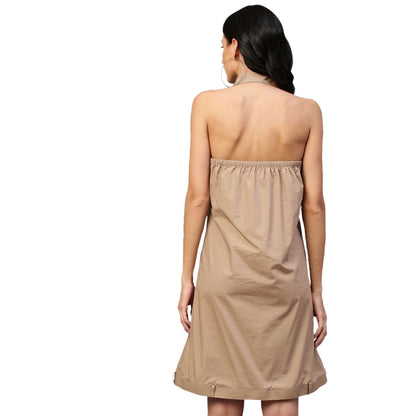 Echke Halter Neck Interverted Trouser Dress