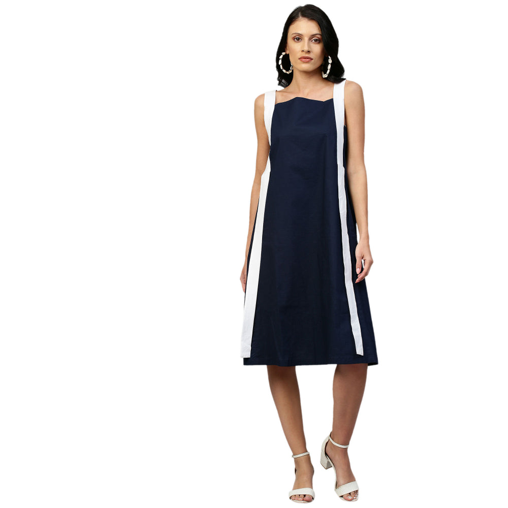 Echke A Line Dress With Extended Strap Feature