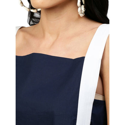 Echke A Line Dress With Extended Strap Feature