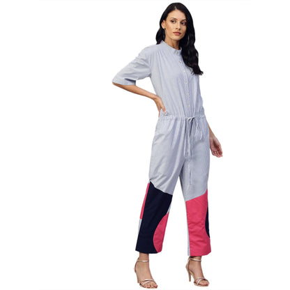 Echke Jumpsuit With Tie-Up Feature