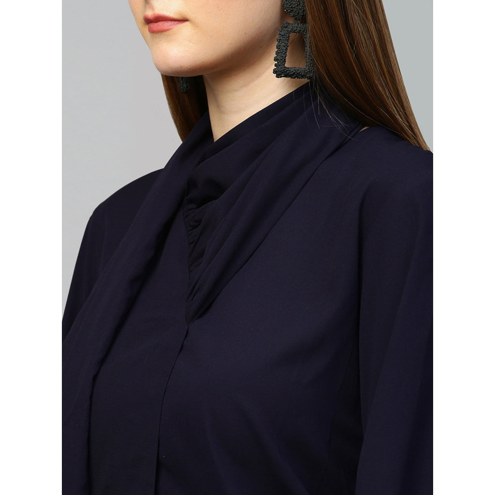 Echke Top With One Side Shawl Feature