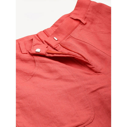 Echke Rouged Top and Tie-Up Pants Co-Ord Set (Set of 2)