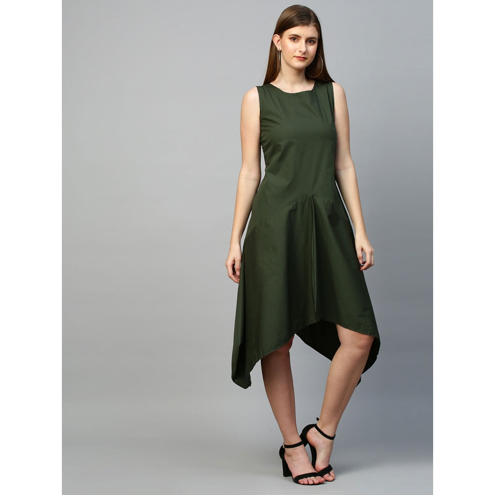 Echke Asymmetric Dress With Zipper