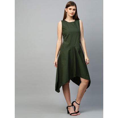 Echke Asymmetric Dress With Zipper