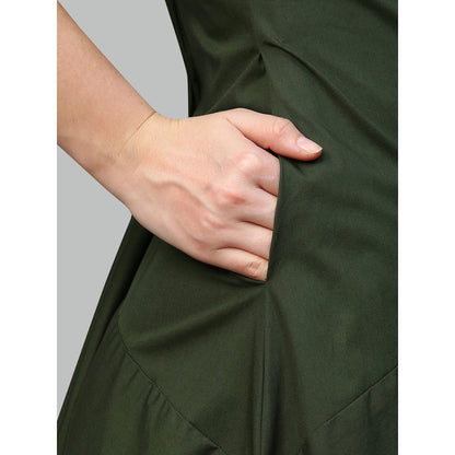 Echke Asymmetric Dress With Zipper