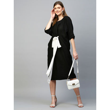 Echke Dress With Mid-Riff Tie-Up
