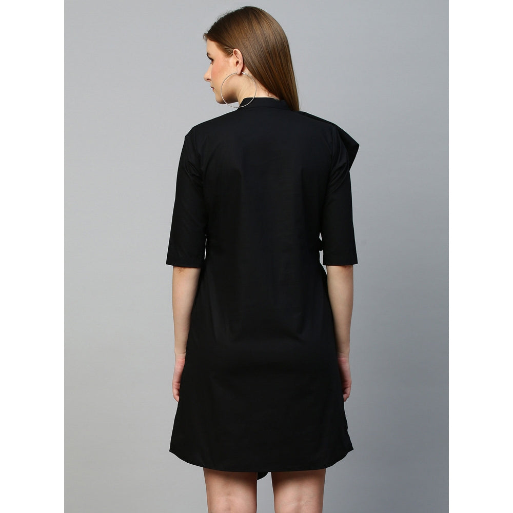 Echke Dress With Front Ruffle Extension