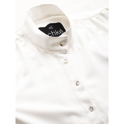 Echke Chinese Collar Double Layered Shirt Dress