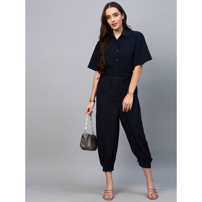 Echke Jumpsuit With Self Belt