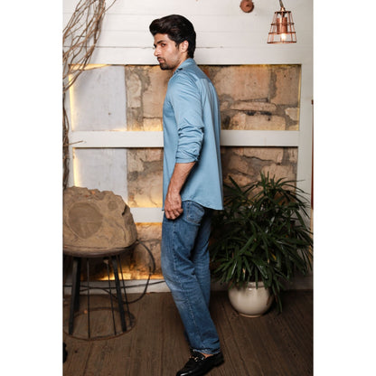 Echke Slate Blue Shirt
