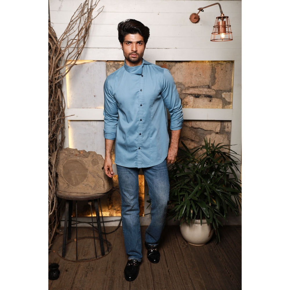 Echke Slate Blue Shirt