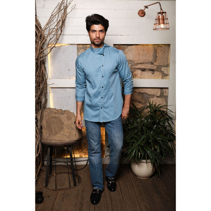 Echke Slate Blue Shirt