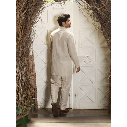 Echke Ecru Linen Co-ord (Set of 3)