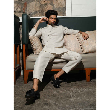 Echke Ecru Linen Co-ord (Set of 2)