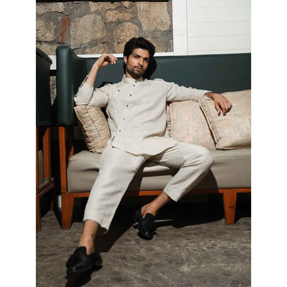 Echke Ecru Linen Co-ord (Set of 2)