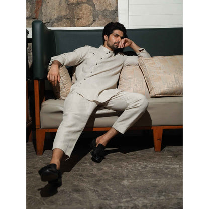 Echke Ecru Linen Co-ord (Set of 2)