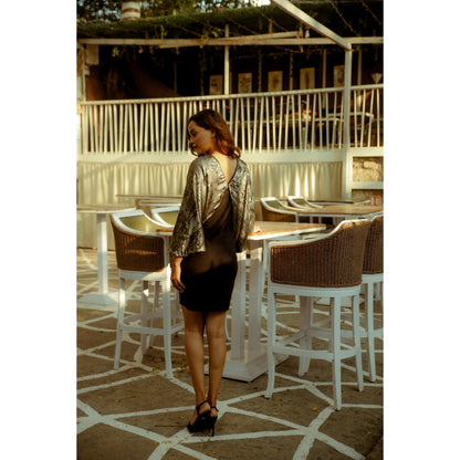 Echke Dress with Cape Feature