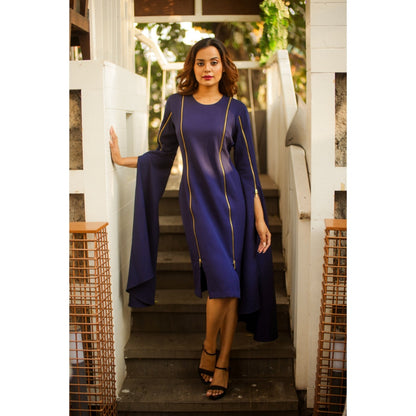 Echke Dress with Zipper Feature On Sleeves and Sides