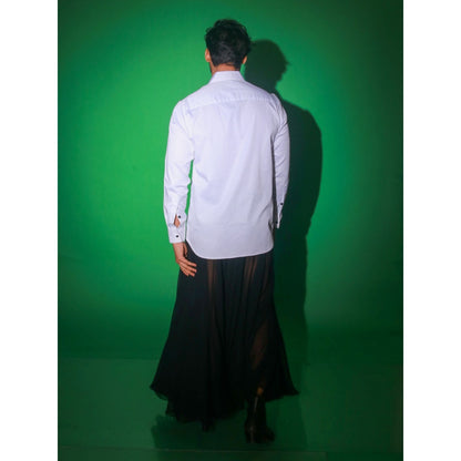 Echke White Solid Shirt