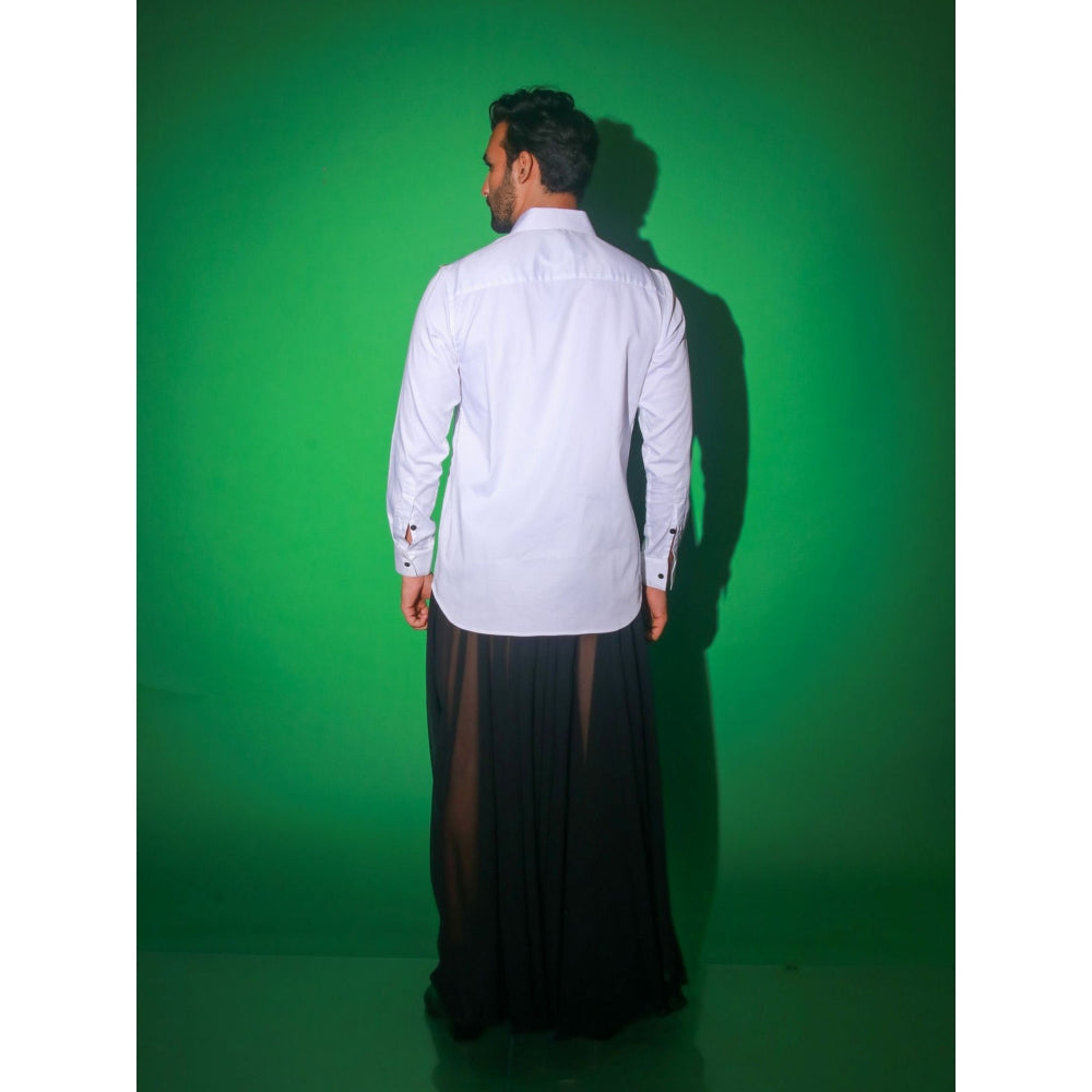 Echke White Solid Shirt