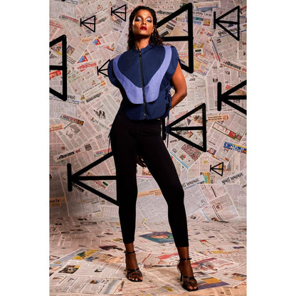 Echke Blue Armoured Top