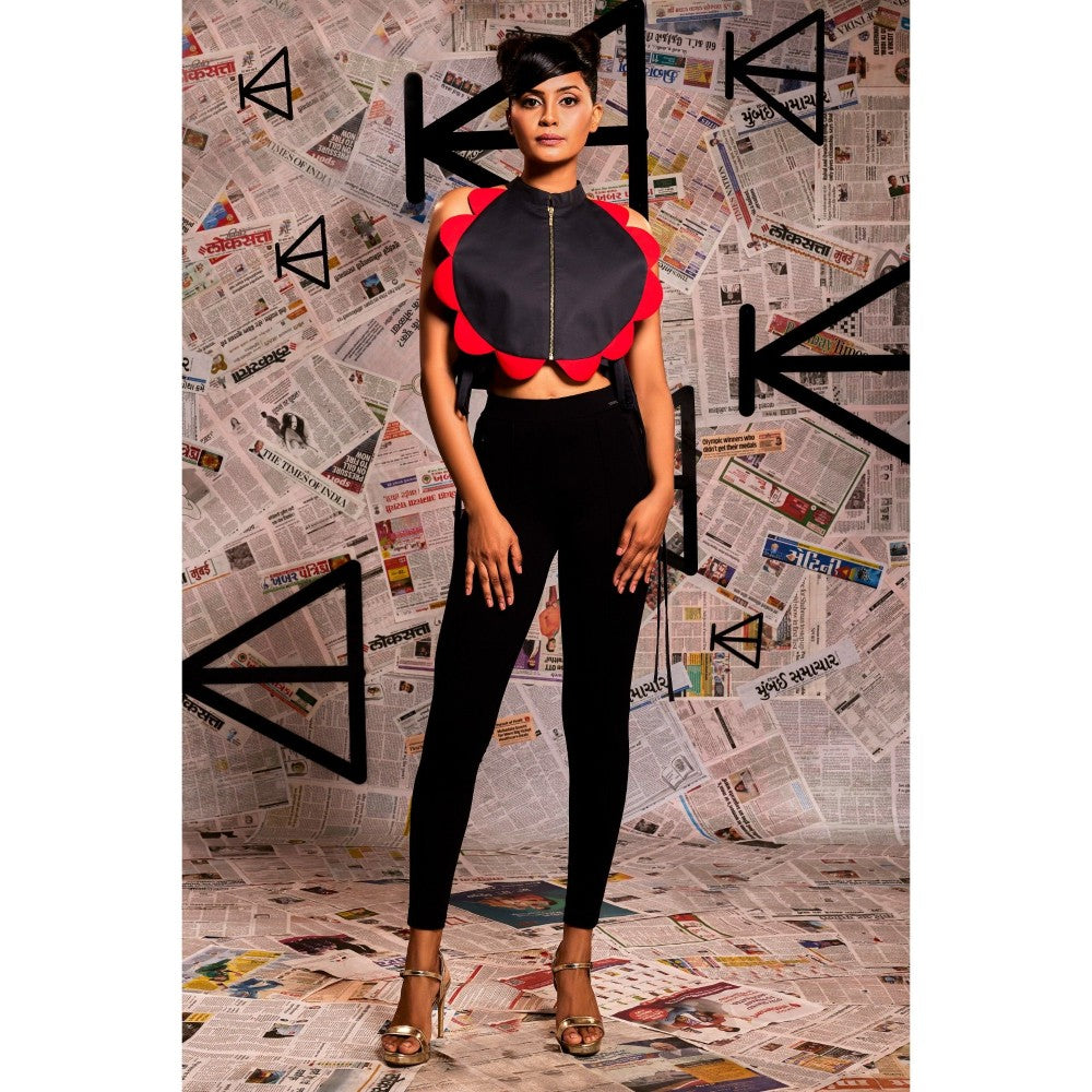 Echke Circular Flower Crop Top
