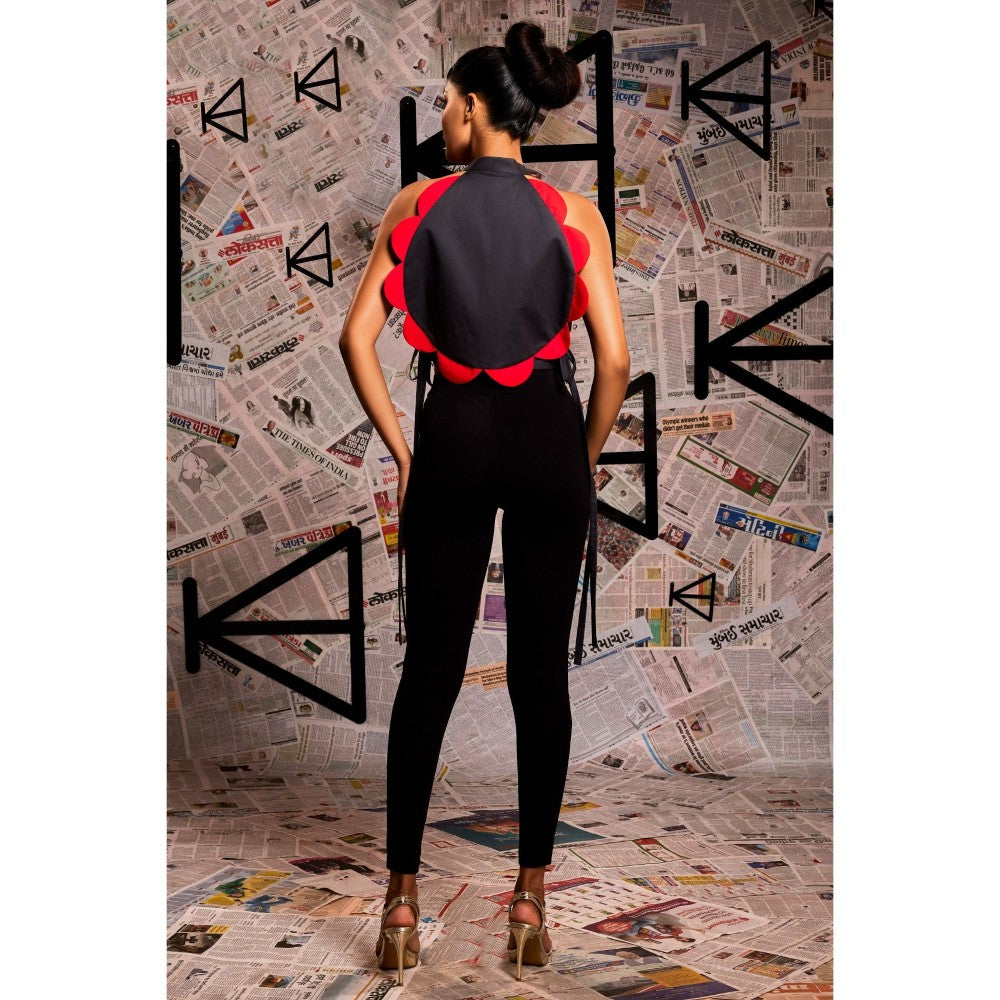 Echke Circular Flower Crop Top