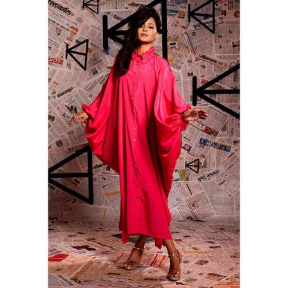 Echke Pink Fc Kaftan Dress