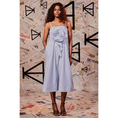 Echke Blue Empire Style Dress