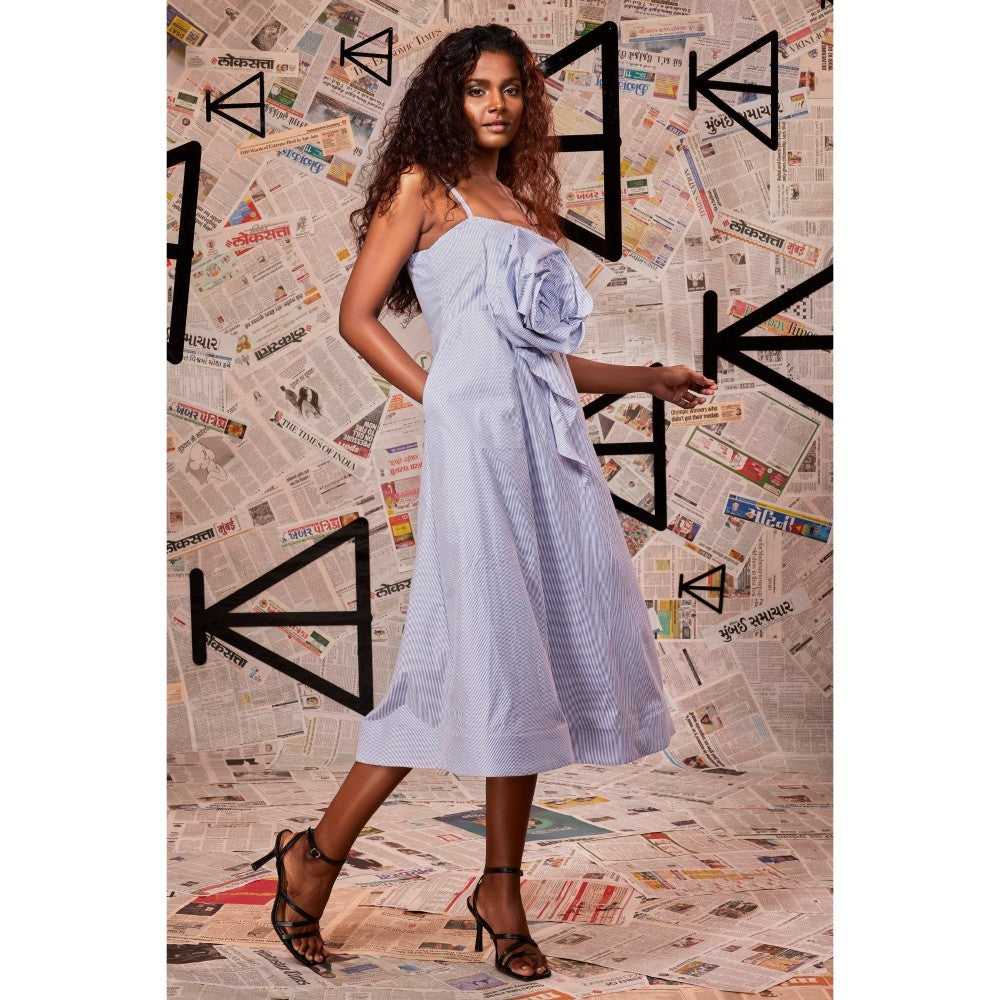 Echke Blue Empire Style Dress