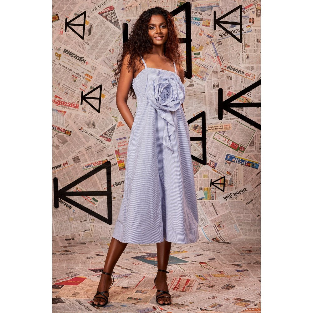 Echke Blue Empire Style Dress