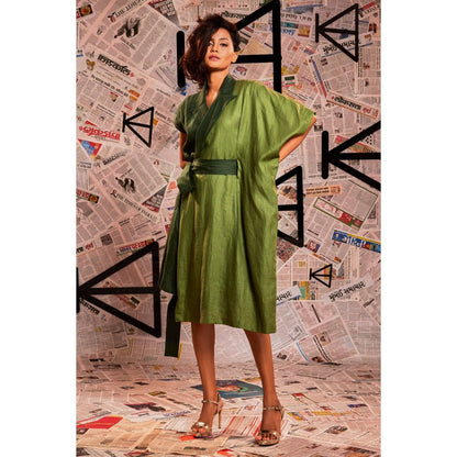 Echke Lapel Collar Blazer Dress (Set of 2)