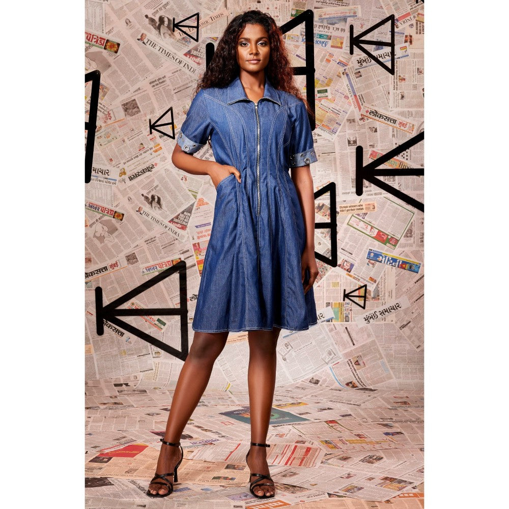 Echke Denim Short Dress