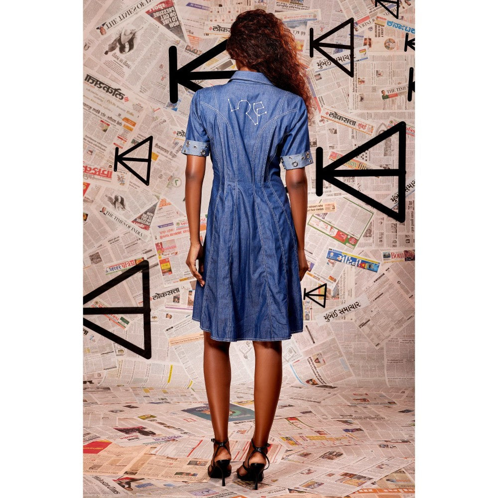 Echke Denim Short Dress
