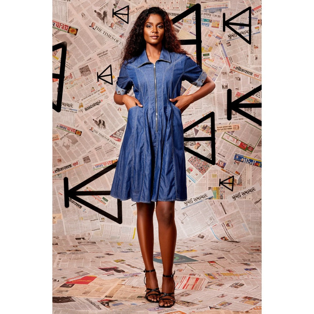 Echke Denim Short Dress