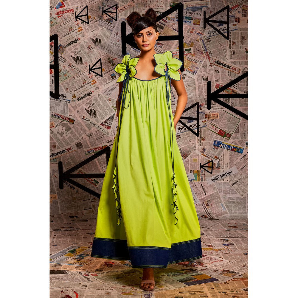 Echke Long Green Dress