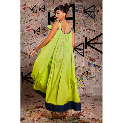Echke Long Green Dress