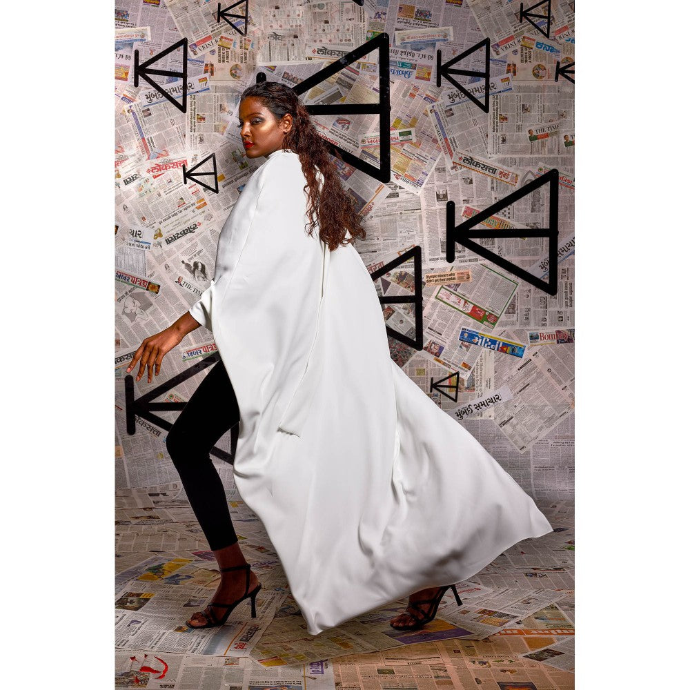 Echke White Halter Cape