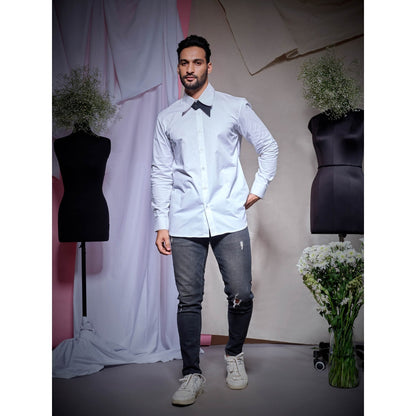 Echke White Zara Cotton Shirt