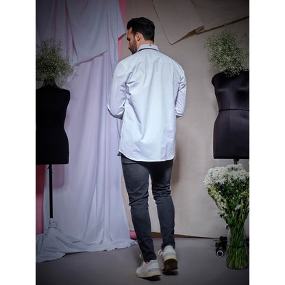 Echke White Zara Cotton Shirt
