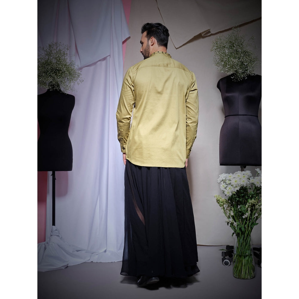 Echke Moss Khaki Pearl Lycra Shirt