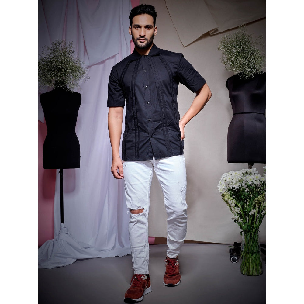 Echke Black Zara Cotton Shirt