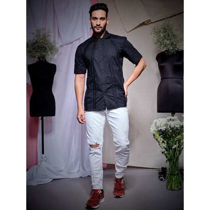 Echke Black Zara Cotton Shirt