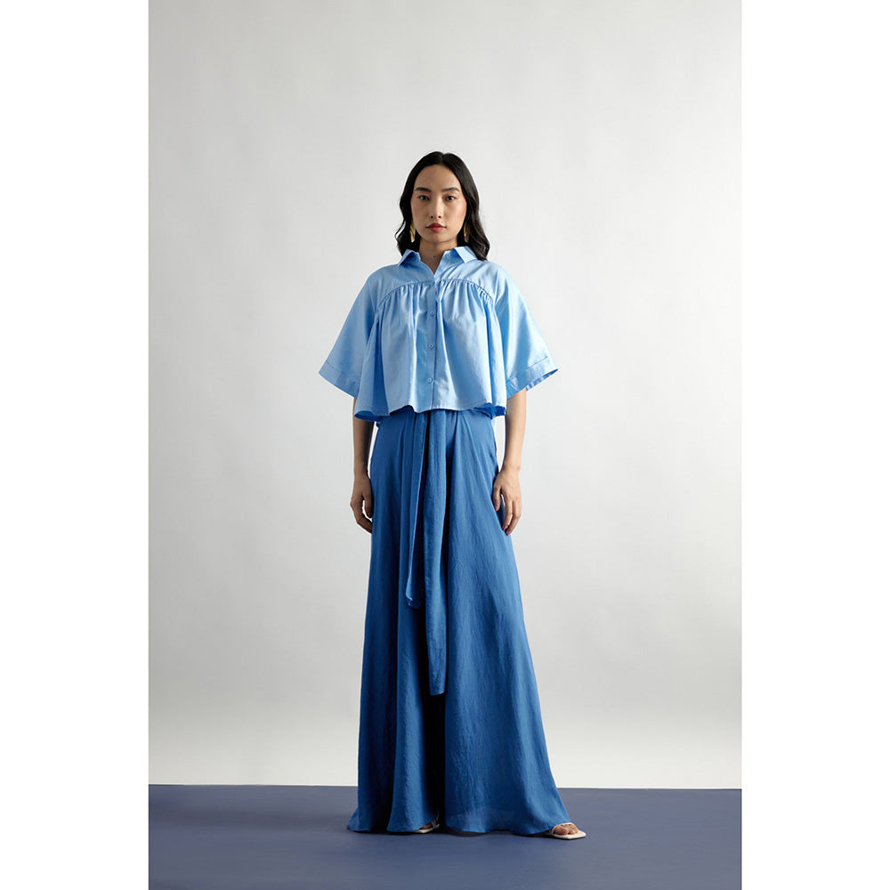 EchoStudio Blue Flared Pants