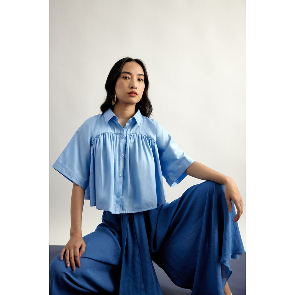 EchoStudio Blue Flared Pants