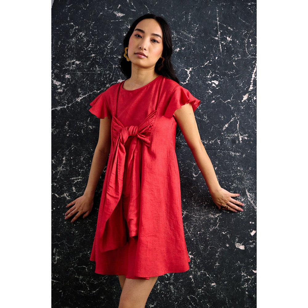 EchoStudio Kim Front Tie Up Dress