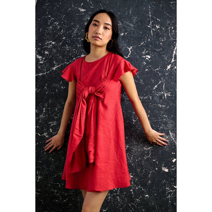 EchoStudio Kim Front Tie Up Dress