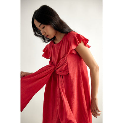 EchoStudio Kim Front Tie Up Dress