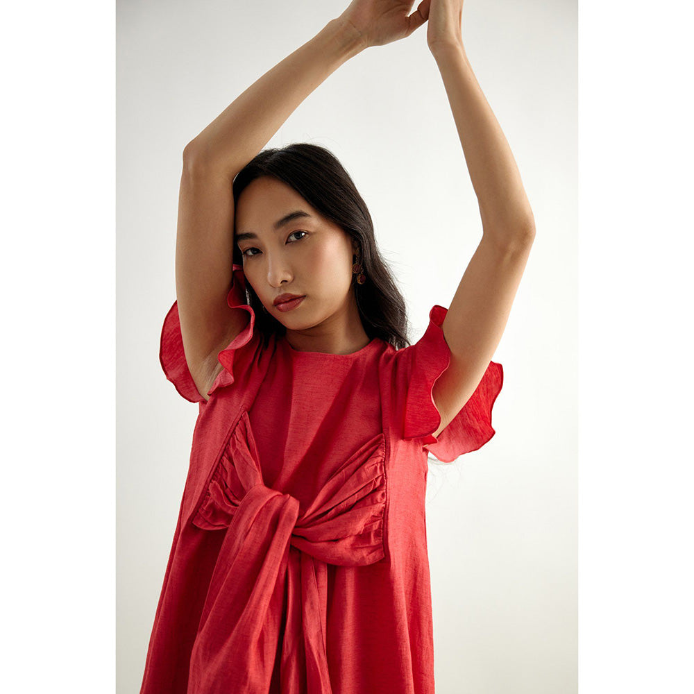 EchoStudio Kim Front Tie Up Dress