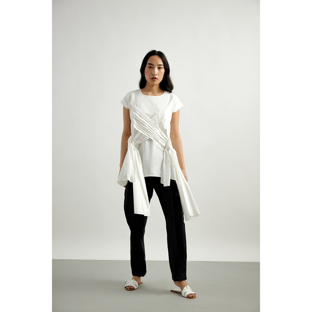 EchoStudio Black Two Pleats Pants